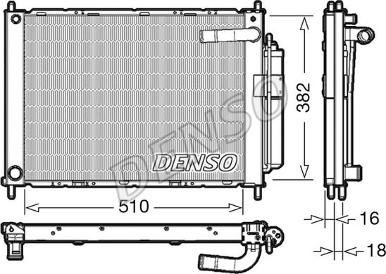 Denso DRM46101 - Модуль охлаждения xparts.lv