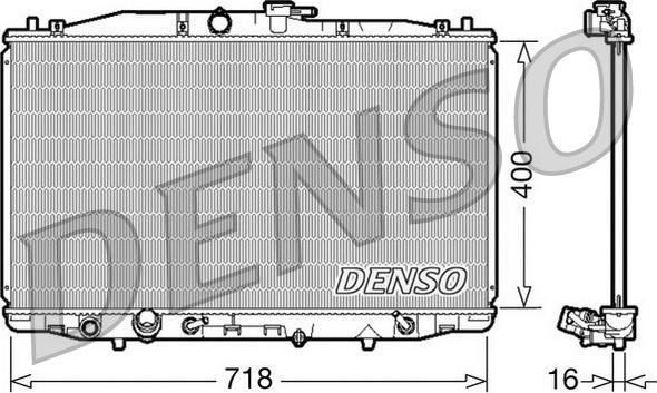 Denso DRM40023 - Radiators, Motora dzesēšanas sistēma xparts.lv