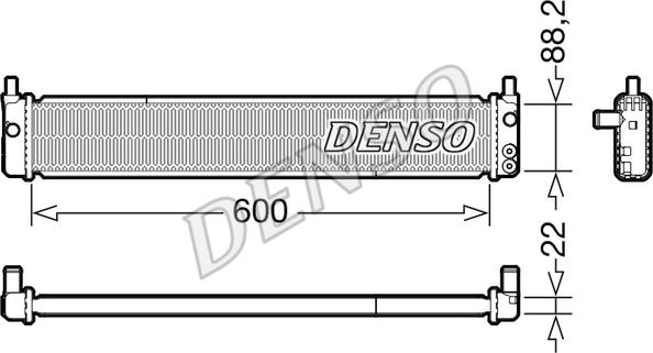 Denso DRM50135 - Radiator, engine cooling xparts.lv
