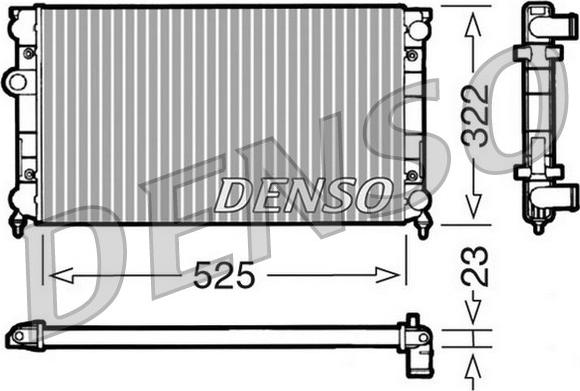 Denso DRM32006 - Radiatorius, variklio aušinimas xparts.lv