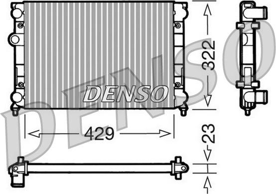 Denso DRM32007 - Radiators, Motora dzesēšanas sistēma xparts.lv