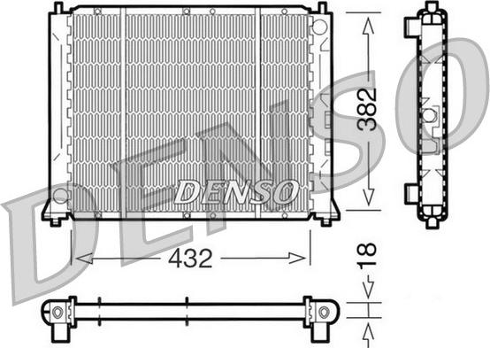 Denso DRM24004 - Radiators, Motora dzesēšanas sistēma xparts.lv