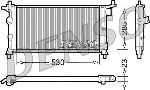Denso DRM20037 - Radiators, Motora dzesēšanas sistēma xparts.lv