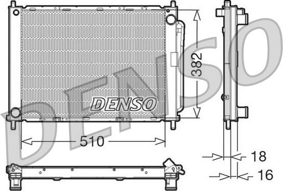 Denso DRM23100 - Модуль охлаждения xparts.lv