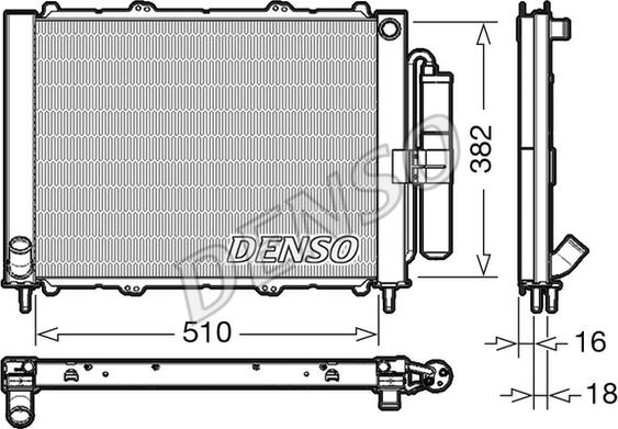Denso DRM23103 - Модуль охлаждения xparts.lv