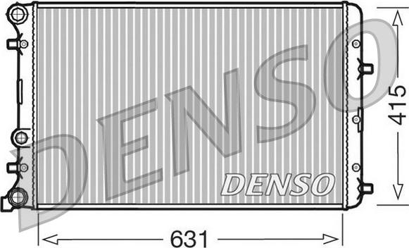 Denso DRM27004 - Radiator, engine cooling xparts.lv