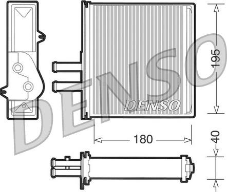 Denso DRR09060 - Heat Exchanger, interior heating xparts.lv