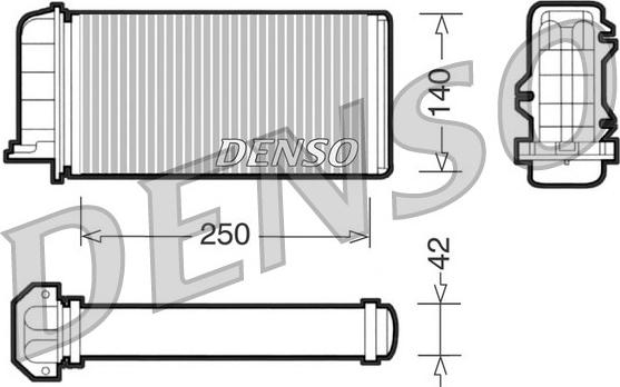 Denso DRR09001 - Теплообменник, отопление салона xparts.lv
