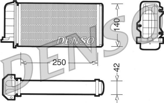 Denso DRR09002 - Теплообменник, отопление салона xparts.lv