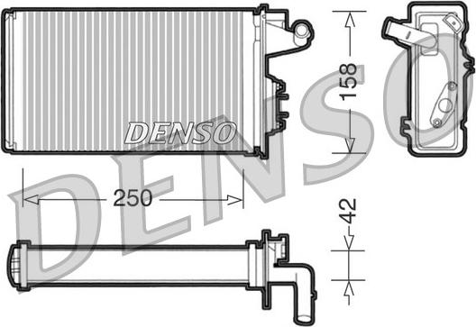 Denso DRR09010 - Heat Exchanger, interior heating xparts.lv