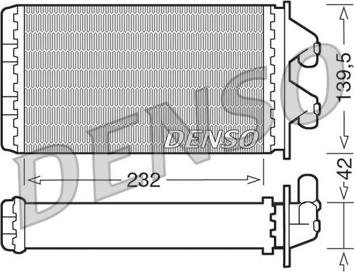 Denso DRR09081 - Heat Exchanger, interior heating xparts.lv