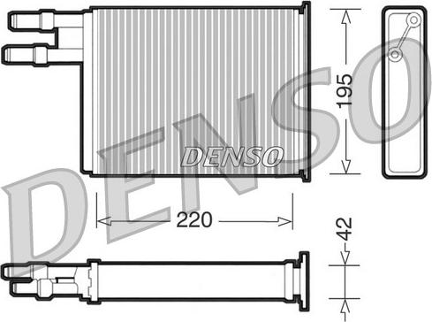 Denso DRR09031 - Теплообменник, отопление салона xparts.lv