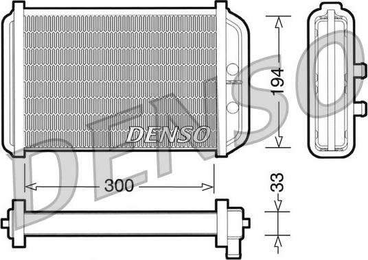 Denso DRR09033 - Heat Exchanger, interior heating xparts.lv