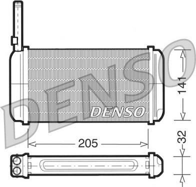 Denso DRR10002 - Теплообменник, отопление салона xparts.lv