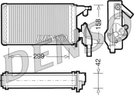 Denso DRR12002 - Теплообменник, отопление салона xparts.lv