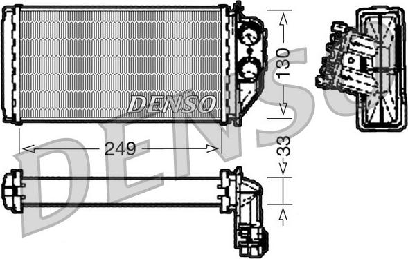 Denso DRR21002 - Теплообменник, отопление салона xparts.lv