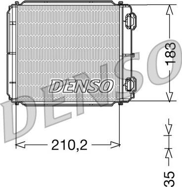 Denso DRR23018 - Теплообменник, отопление салона xparts.lv