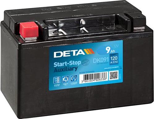 DETA DK091 - Startera akumulatoru baterija xparts.lv