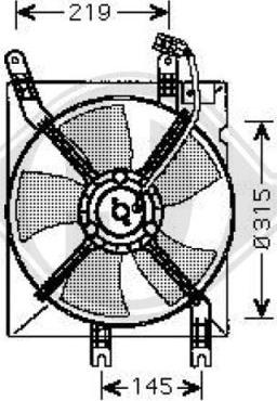 Diederichs 8691207 - Fan, radiator xparts.lv