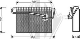 Diederichs DCV1085 - Evaporator, air conditioning xparts.lv