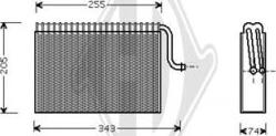 Diederichs DCV1086 - Evaporator, air conditioning xparts.lv