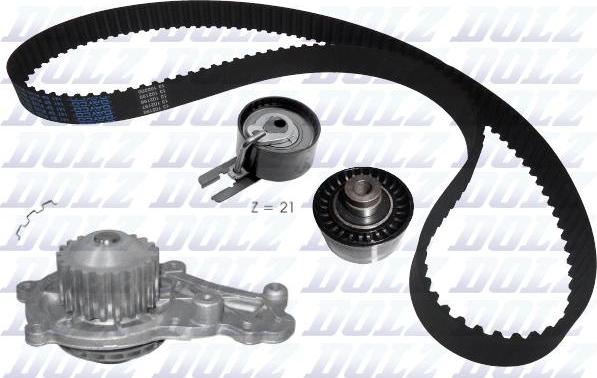 DOLZ KD015 - Water Pump & Timing Belt Set xparts.lv