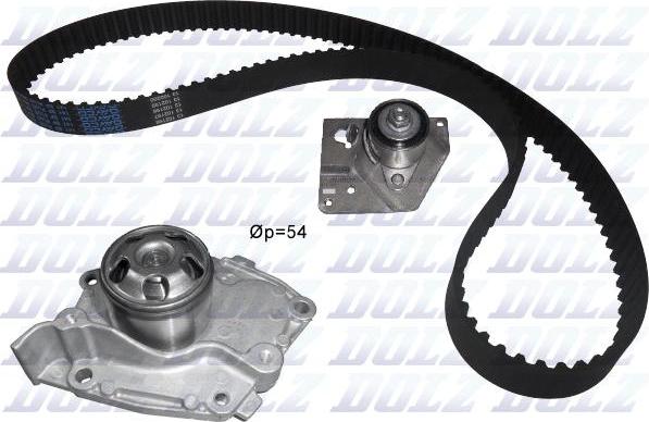 DOLZ KD027 - Water Pump & Timing Belt Set xparts.lv