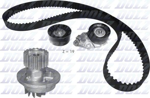 DOLZ KD144 - Water Pump & Timing Belt Set xparts.lv