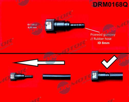 Dr.Motor Automotive DRM0168Q - Šļūtenes savienotājs, Degvielas šļūtene xparts.lv
