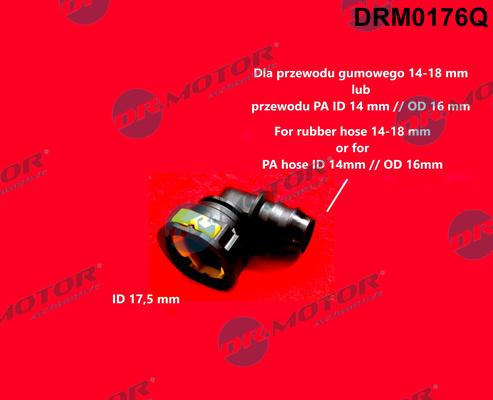 Dr.Motor Automotive DRM0176Q - Šļūtenes savienotājs, Degvielas šļūtene xparts.lv