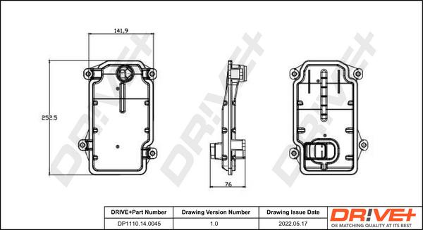 Dr!ve+ DP1110.14.0045 - Гидрофильтр, автоматическая коробка передач xparts.lv