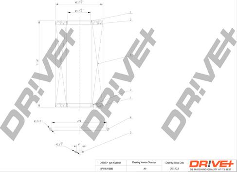 Dr!ve+ DP1110.11.0030 - Oil Filter xparts.lv