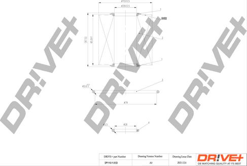Dr!ve+ DP1110.11.0123 - Eļļas filtrs xparts.lv
