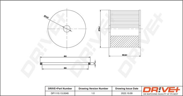 Dr!ve+ DP1110.13.0048 - Fuel filter xparts.lv