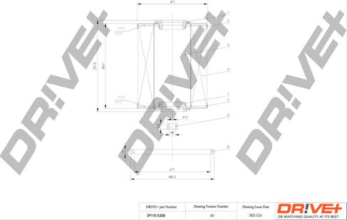 Dr!ve+ DP1110.13.0036 - Degvielas filtrs xparts.lv