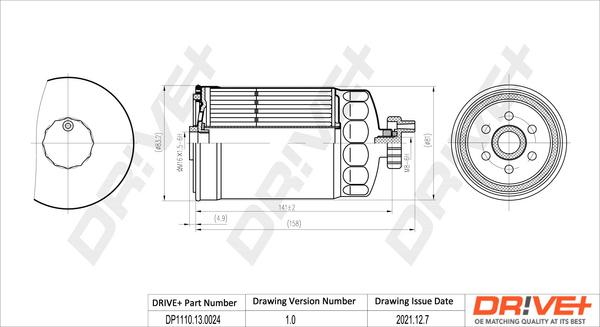 Dr!ve+ DP1110.13.0024 - Fuel filter xparts.lv