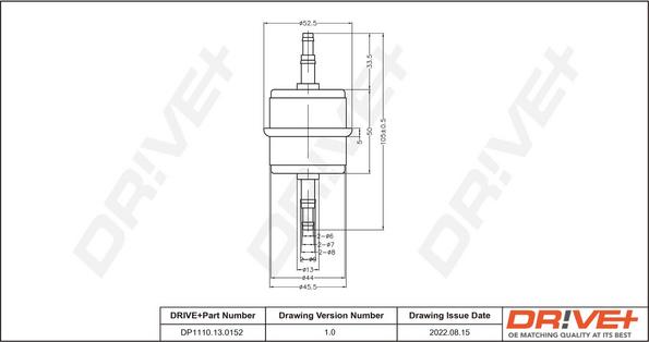 Dr!ve+ DP1110.13.0152 - Fuel filter xparts.lv