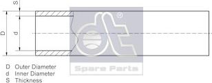 DT Spare Parts 9.86004 - Cauruļvads xparts.lv