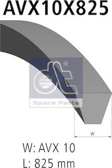 DT Spare Parts 3.34260 - Клиновой ремень, поперечные рёбра xparts.lv