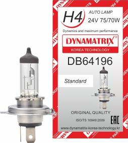 Dynamatrix DB64196 - Bulb, headlight xparts.lv