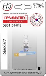 Dynamatrix DB64151-01B - Lemputė, priekinis žibintas xparts.lv