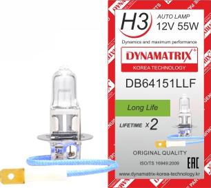 Dynamatrix DB64151LLF - Лампа накаливания, основная фара xparts.lv