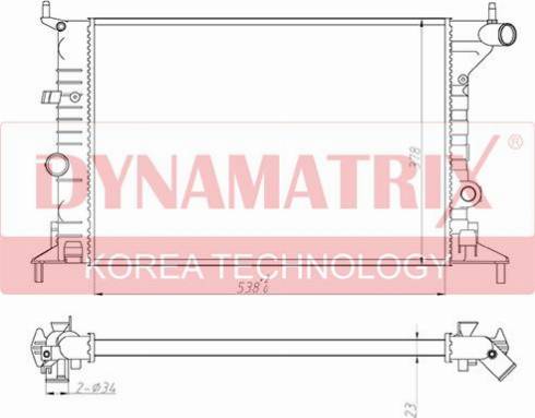 Dynamatrix DR630681 - Radiators, Motora dzesēšanas sistēma xparts.lv