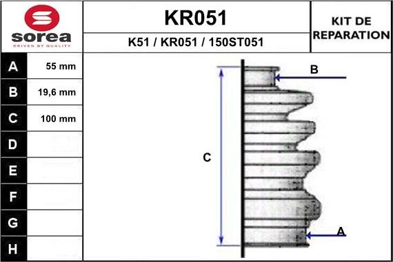 EAI KR051 - Gofruotoji membrana, kardaninis velenas xparts.lv