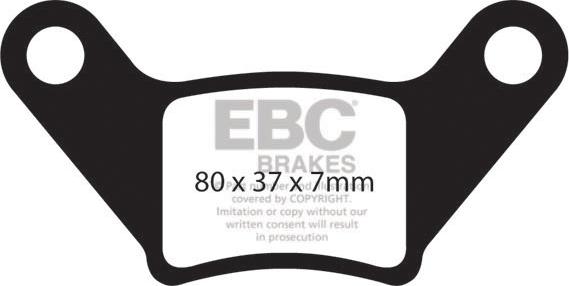 EBC Brakes DPX2129 - Bremžu uzliku kompl., Disku bremzes xparts.lv