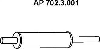 Eberspächer 702.3.001 - Izplūdes gāzu priekšslāpētājs xparts.lv