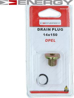 ENERGY NE00728 - Sealing Plug, oil sump xparts.lv