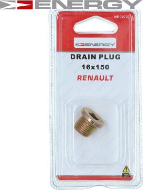 ENERGY NE00727 - Sealing Plug, oil sump xparts.lv