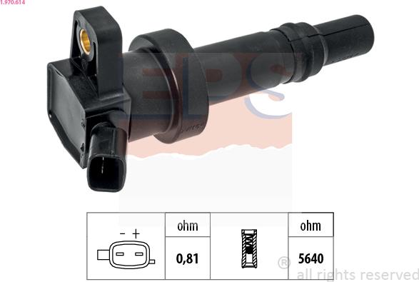 EPS 1.970.614 - Ignition Coil xparts.lv