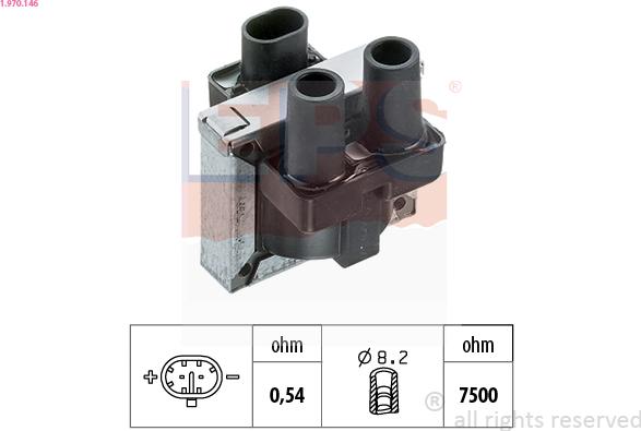 EPS 1.970.146 - Ignition Coil xparts.lv